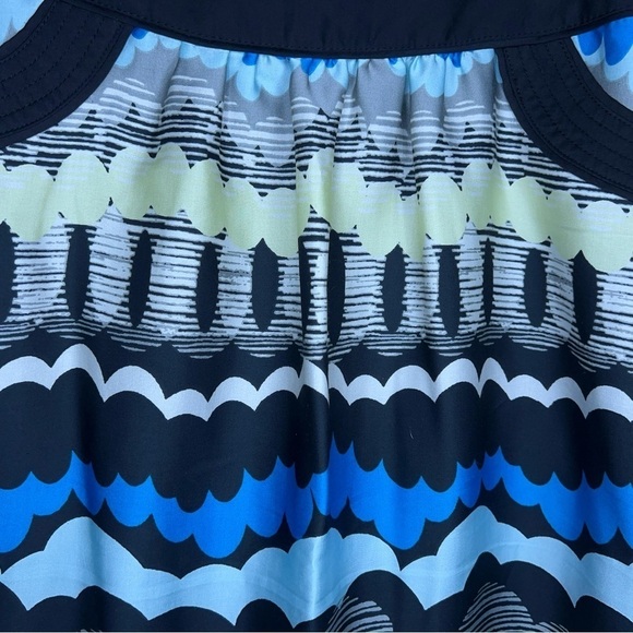 SIZE 2 APOSTROPHE ALINE SKIRT LINED COLORFUL  BLUE GREEN BLACK - Picture 7 of 10